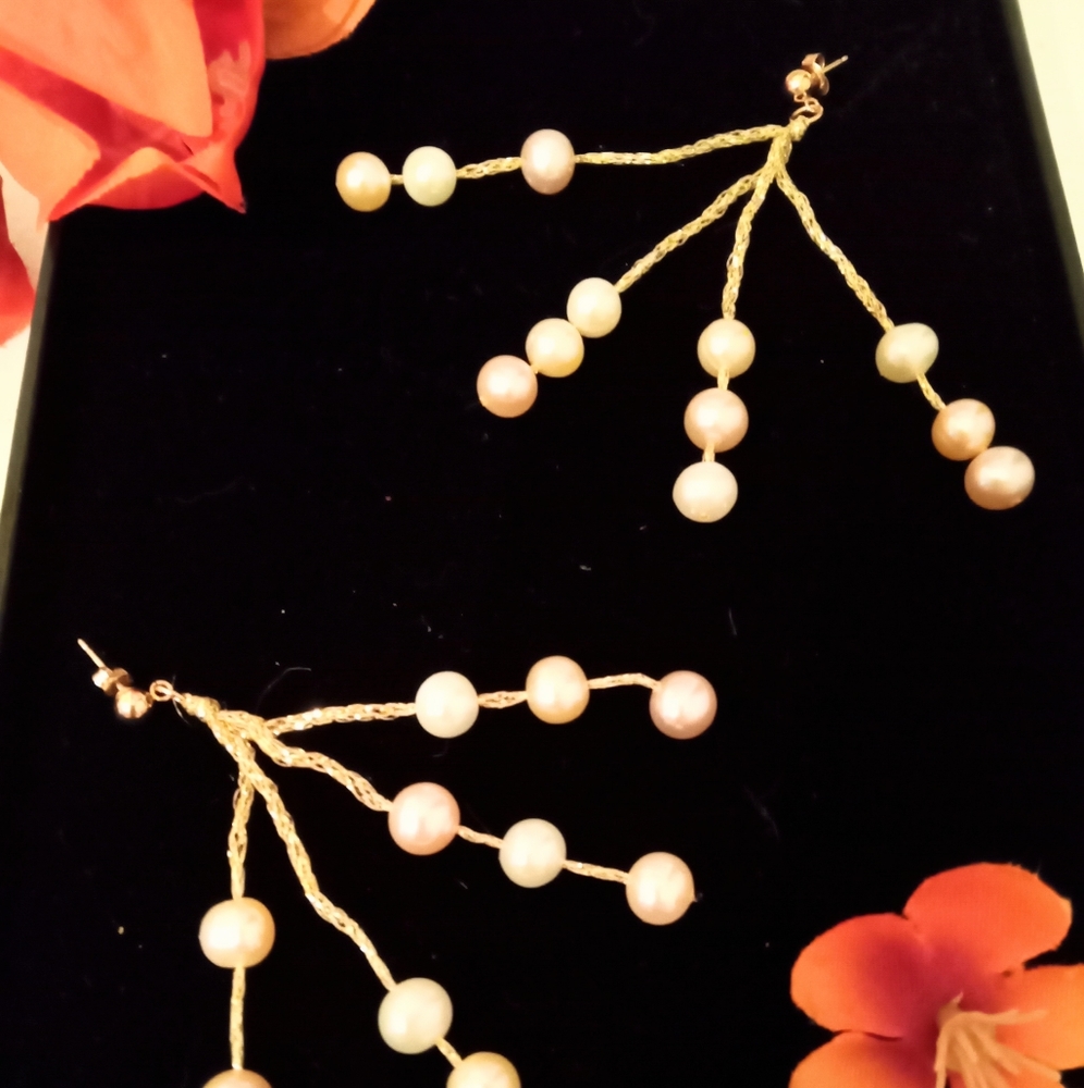 🎁 FREE GIFT INCLUDED 🎁 NWOT Pearl Fashion Jewelry Earrings - Picture 11 of 14